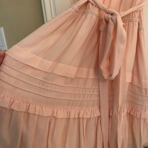 Pink girly silk dress